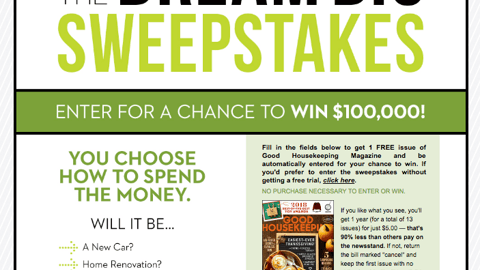 GH Lab 'Dream Big' Sweeps Web Page